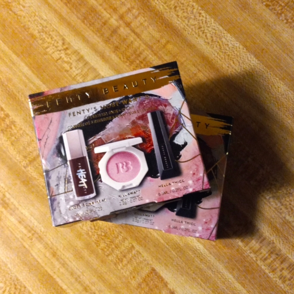 NWT Fenty Beauty "Fenty's Most Wanted" Three Piece Lip, Face & Eye Set - Picture 5 of 5